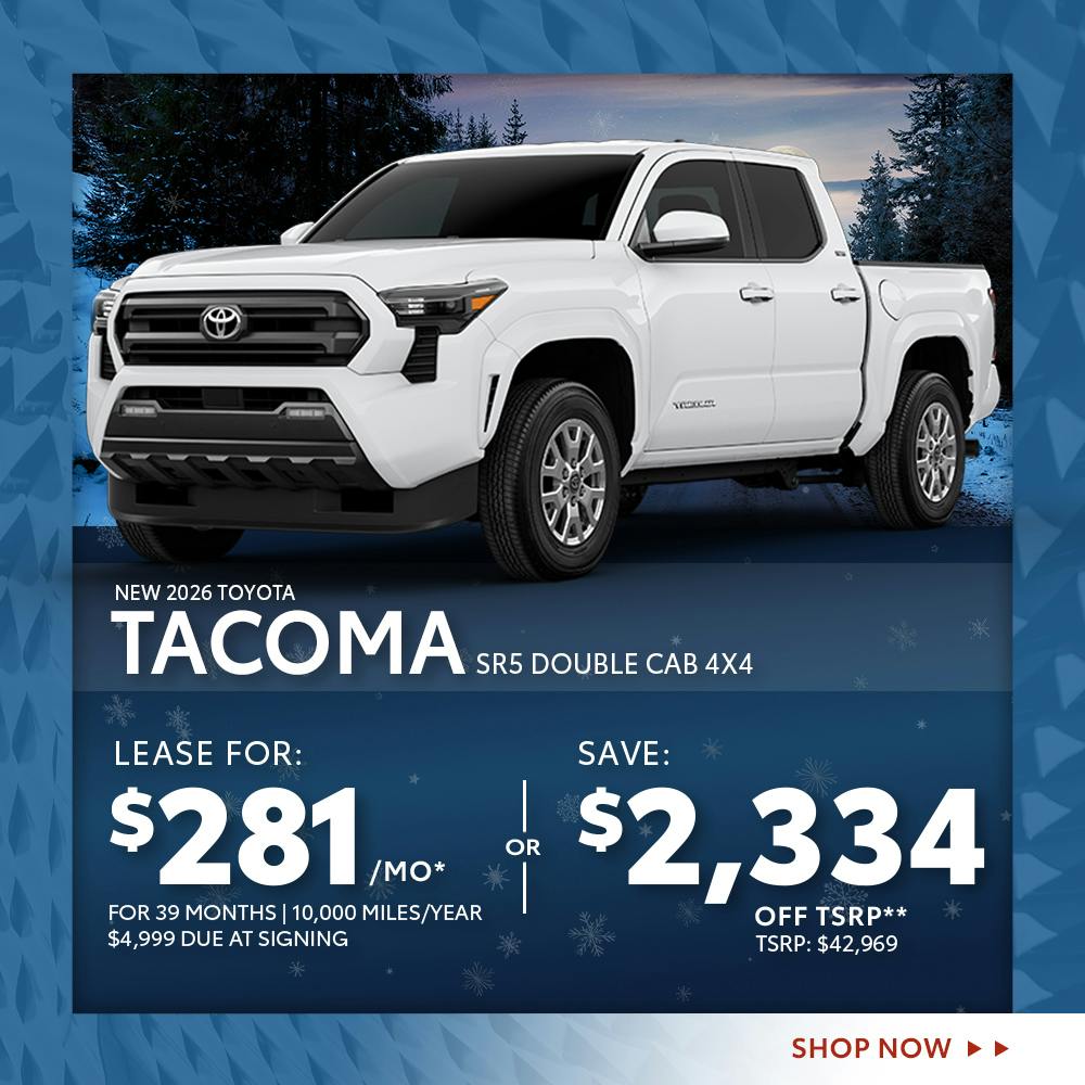 New 2026 Toyota Tacoma SR5 Double Cab 4X4