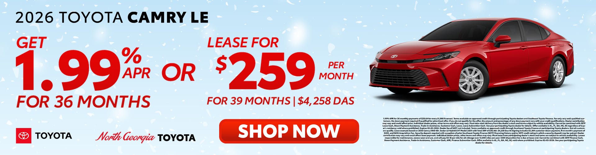 Toyota Camry Special Offer