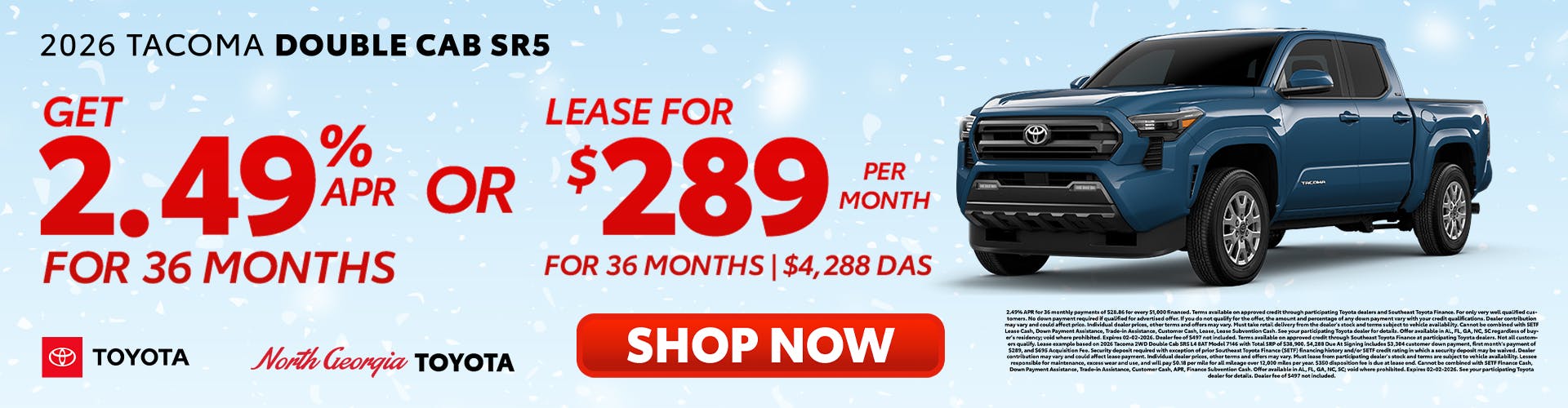 Toyota Tacoma Special Offer