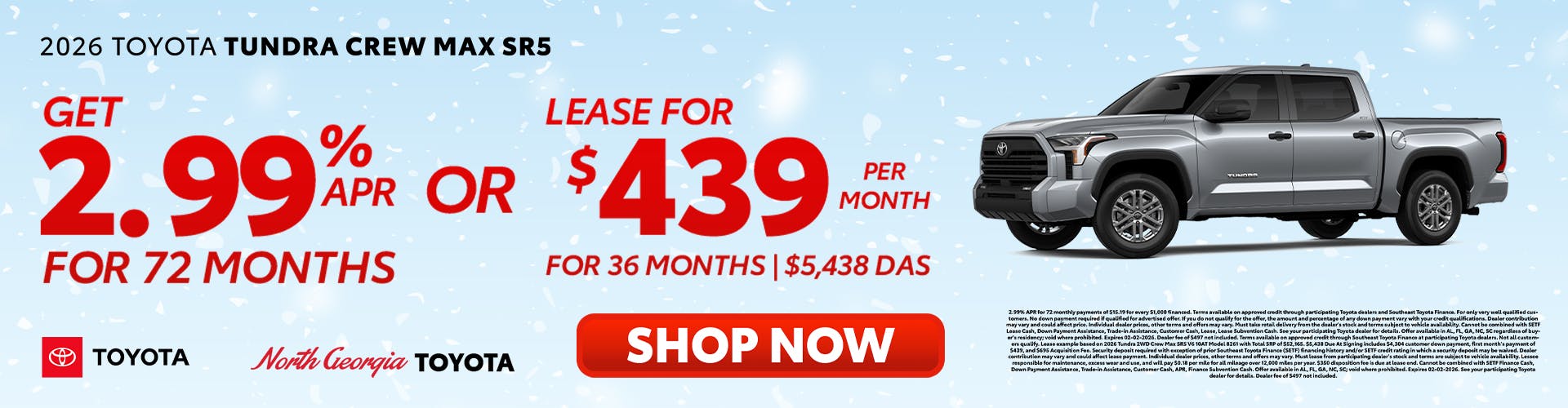 Toyota Tundra Special Offer