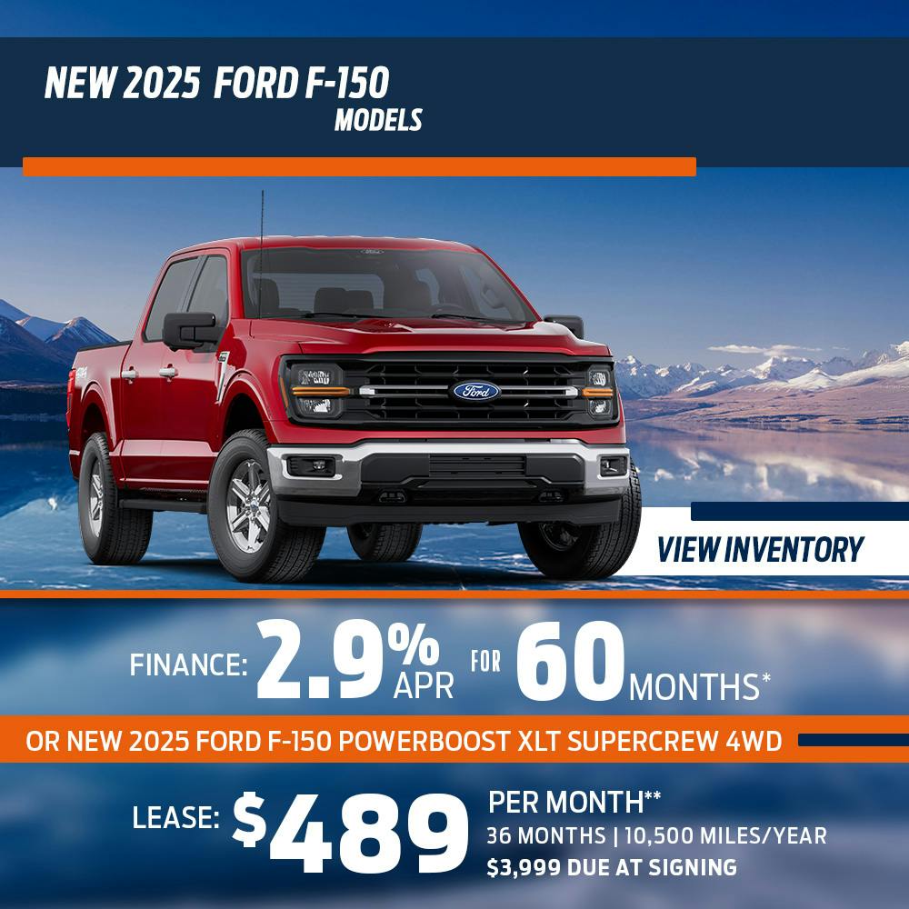 New 2025 Ford F-150 Models OR New 2025 Ford F-150 PowerBoost XLT SuperCrew 4WD