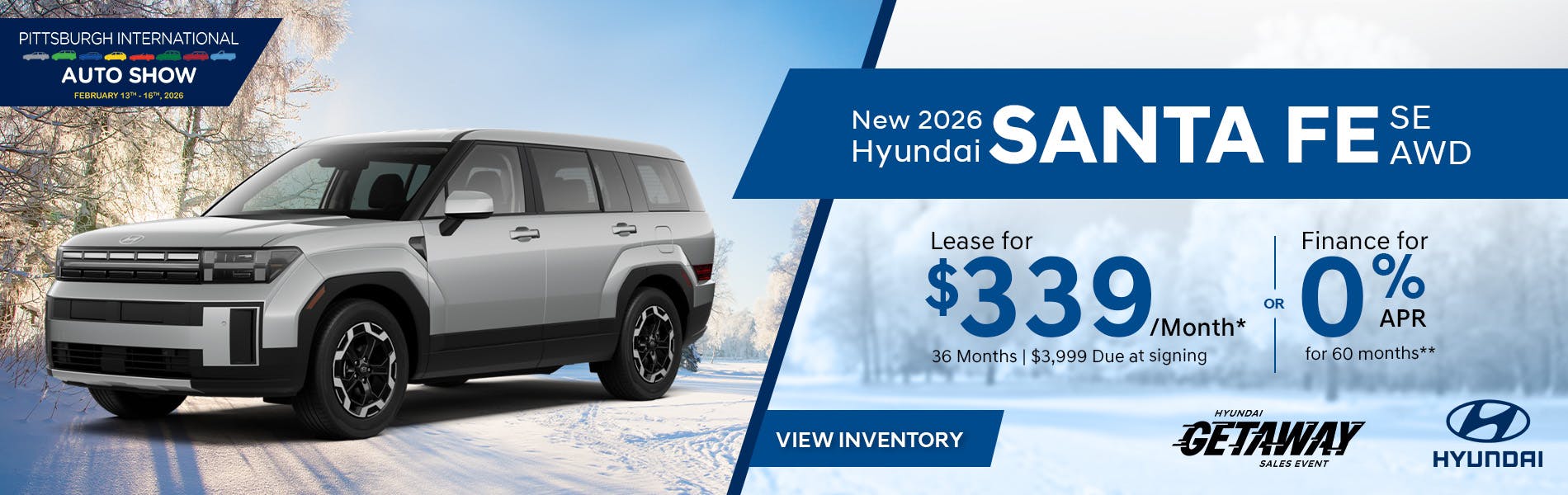 New 2026 Hyundai Santa Fe SE AWD