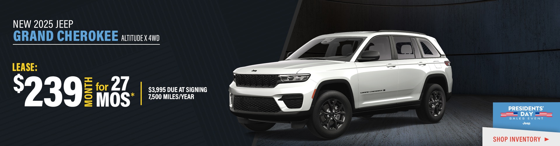 New 2025 Jeep Grand Cherokee Altitude X 4WD