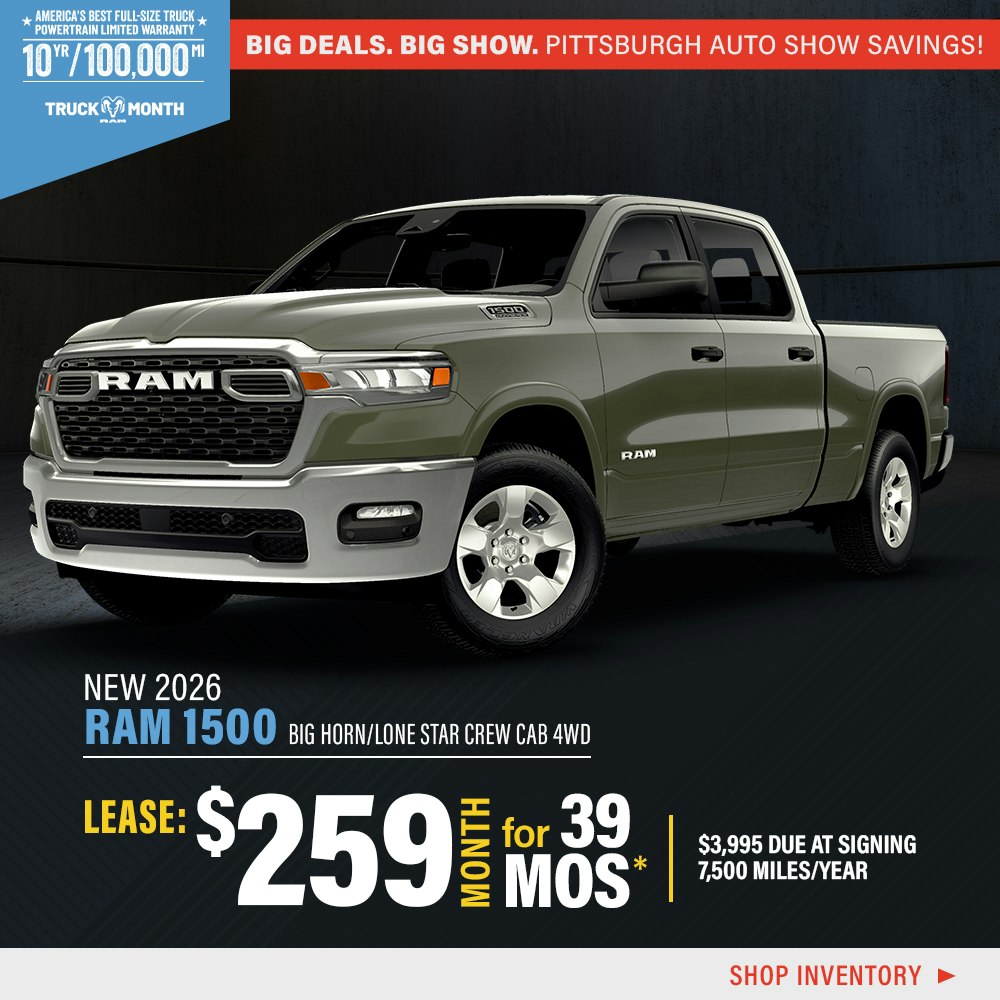 New 2026 RAM 1500 Big Horn/Lone Star Crew Cab 4WD
