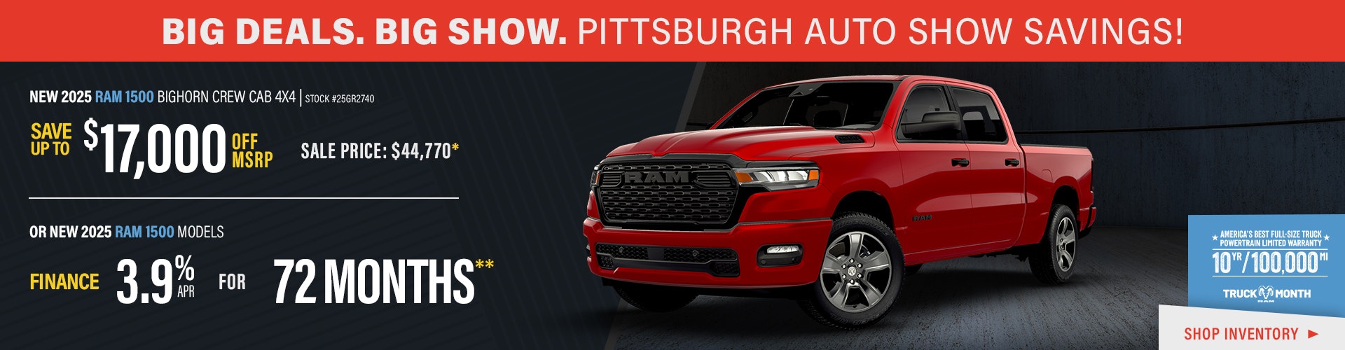 New 2025 Ram 1500 Bighorn Crew Cab 4X4