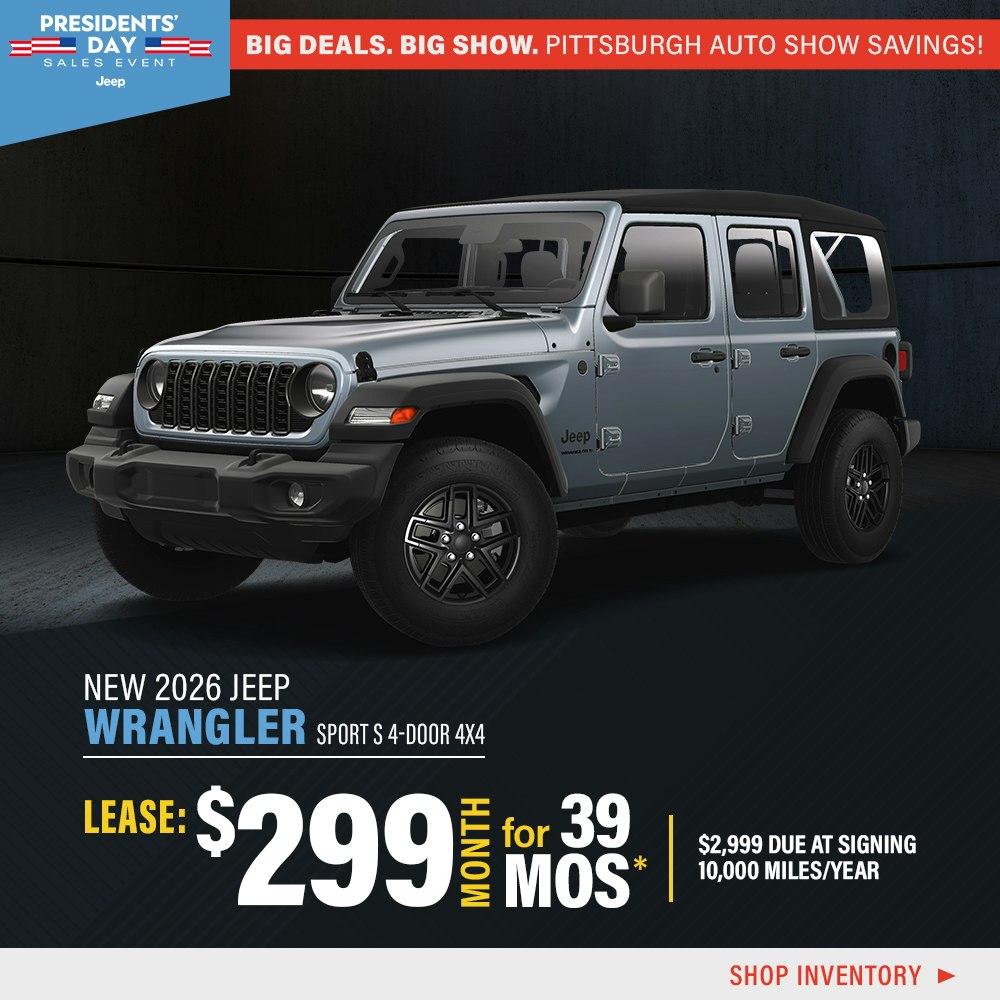 New 2026 Jeep Wrangler Sport S 4-Door 4X4