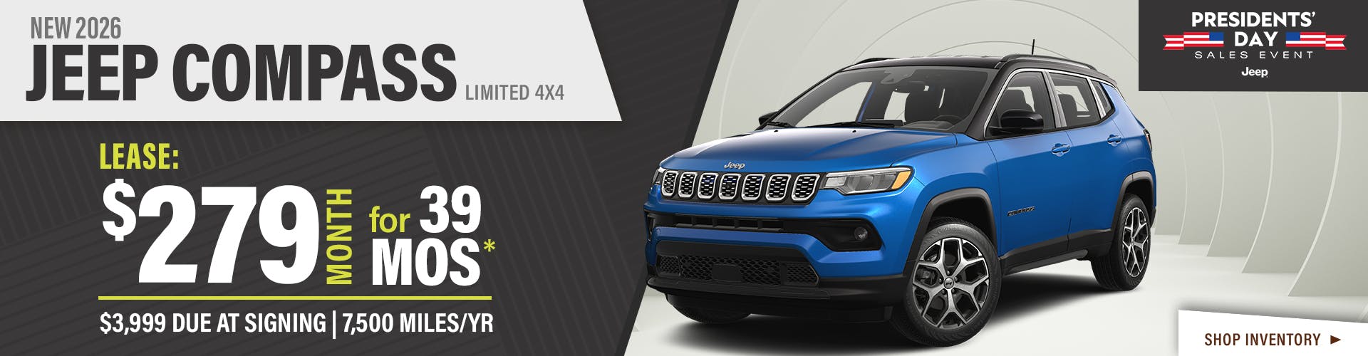 New 2026 Jeep Compass Limited 4X4