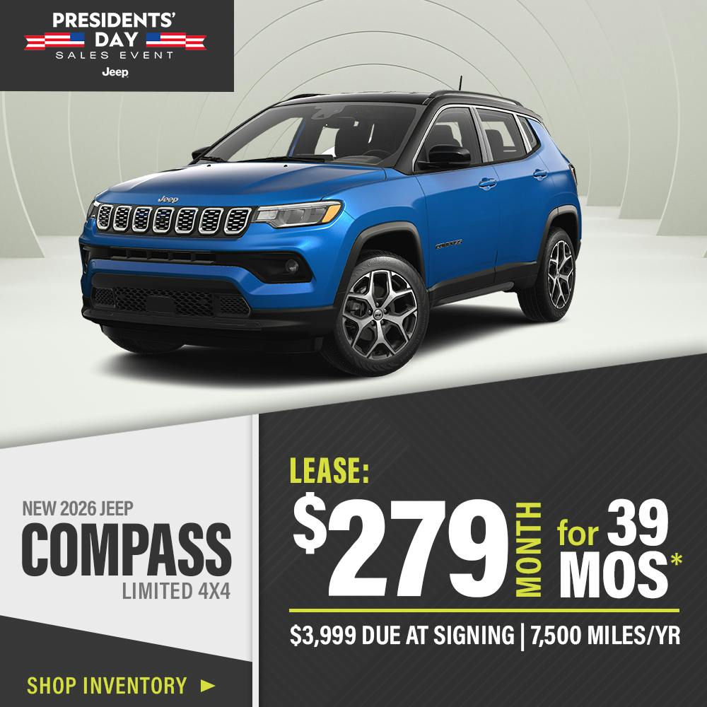 New 2026 Jeep Compass Limited 4X4