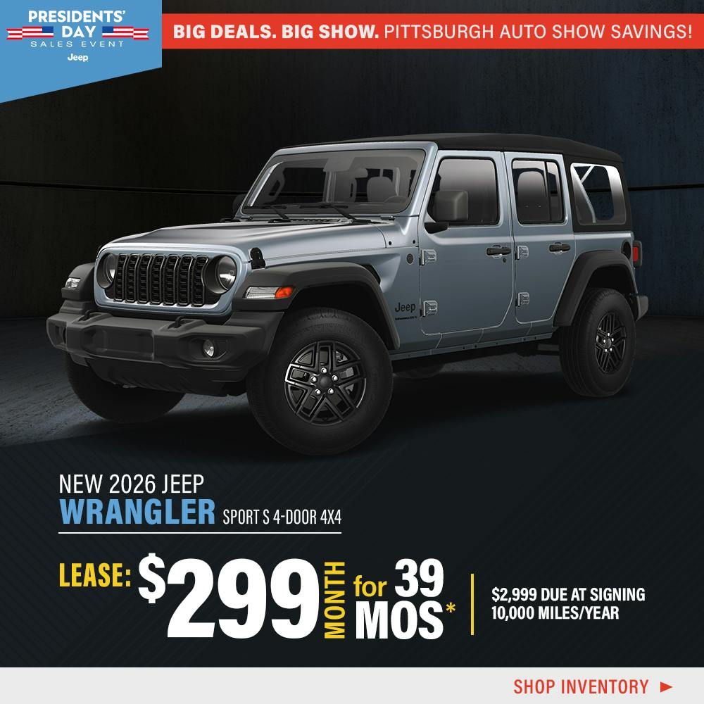 New 2026 Jeep Wrangler Sport S 4-Door 4X4