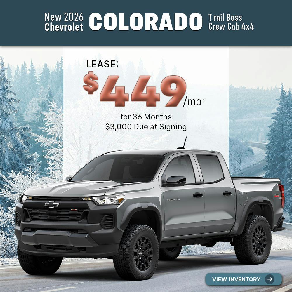 New 2026 Chevrolet Colorado Trail Boss Crew Cab 4X4