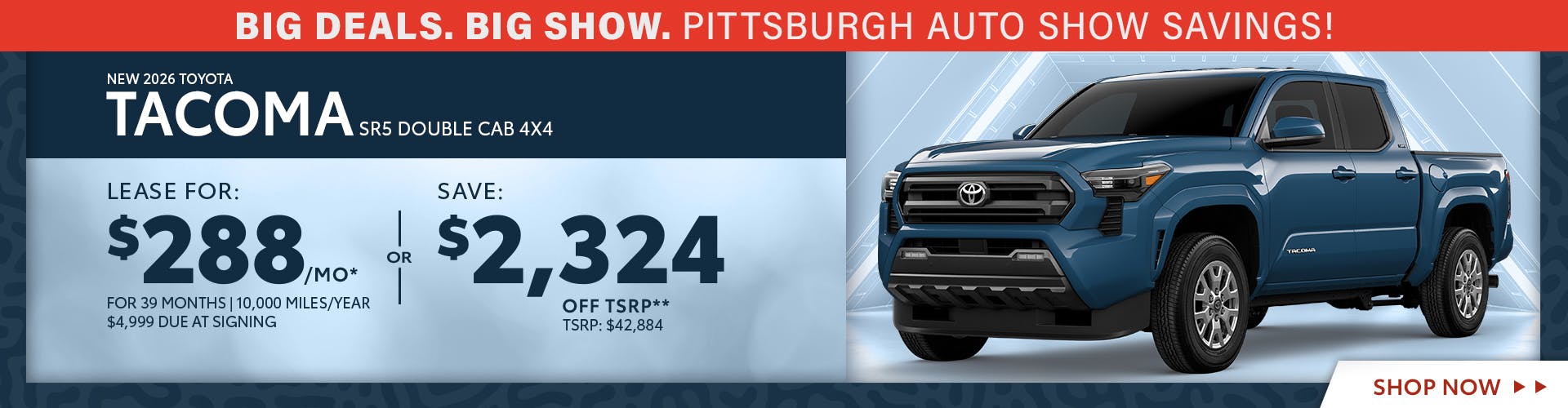 New 2026 Toyota Tacoma SR5 Double Cab 4X4