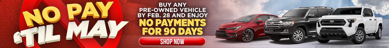 No Pay Till May | Jim Norton Toyota