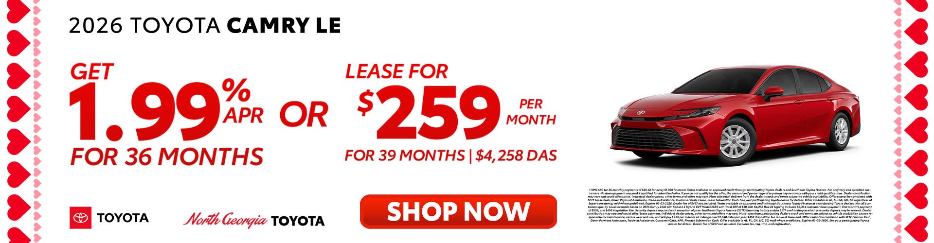 Toyota Camry Special Offer