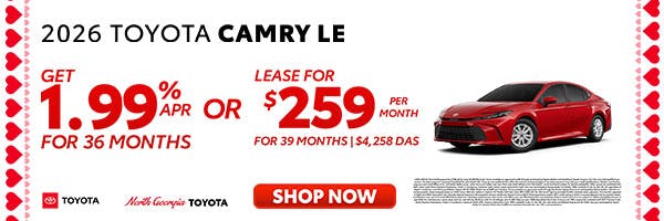 Toyota Camry Special Offer | North Georgia Toyota