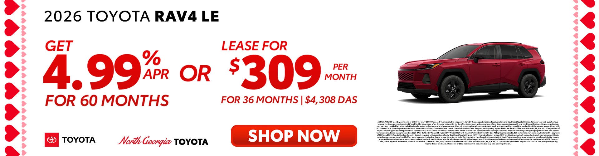 Toyota RAV4 Special Offer