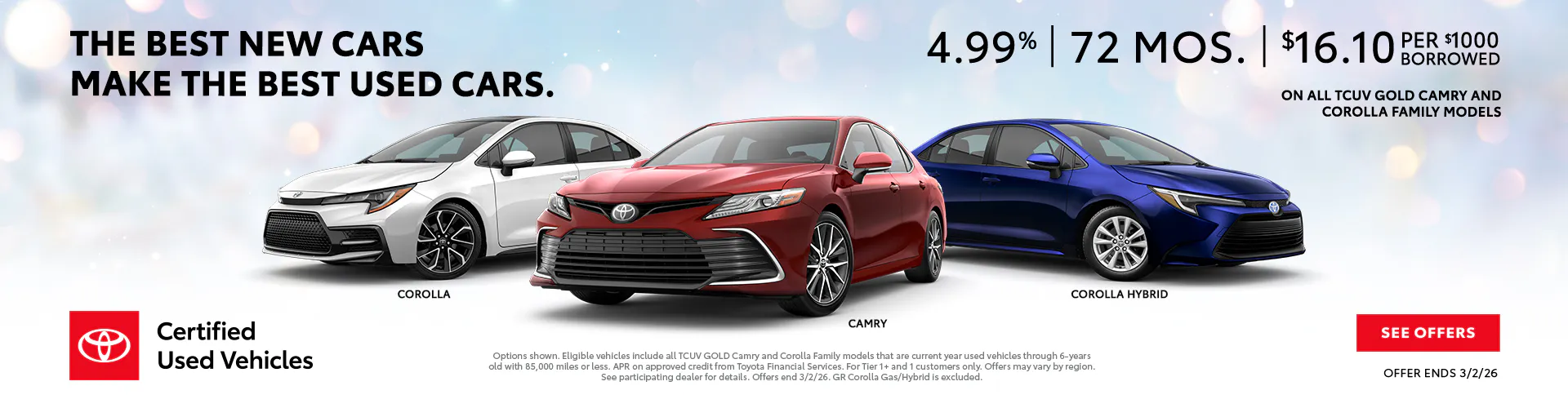 April 2026 GNY UNY CT TCUV Cars