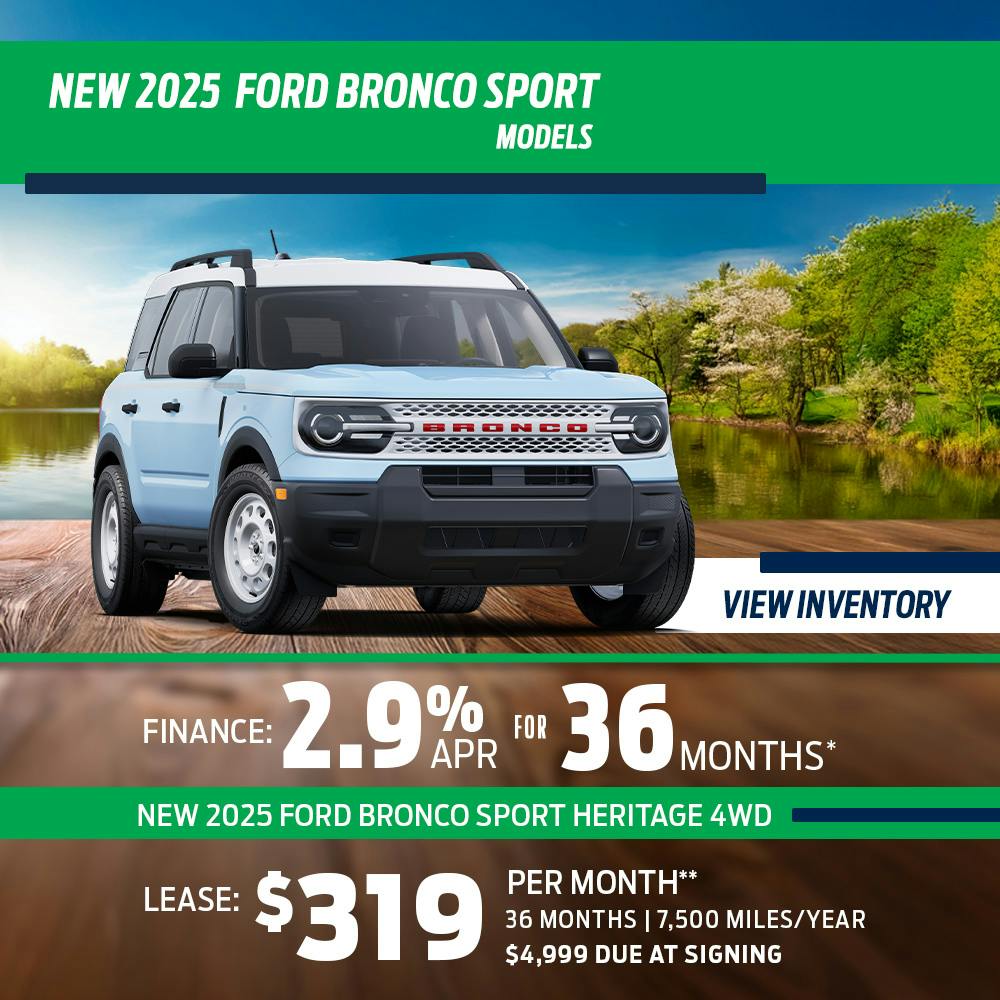 New 2025 Ford Bronco Sport Models OR New 2025 Ford Bronco Sport Heritage 4WD
