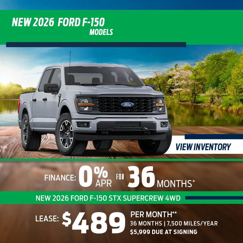New 2026 Ford F-150 Models OR New 2026 Ford F-150 STX SuperCrew 4WD