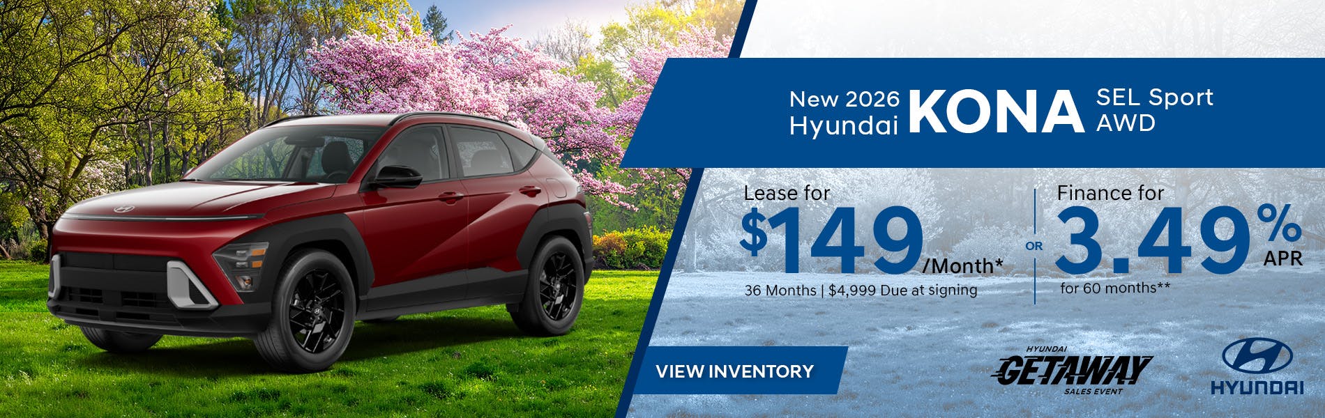 New 2026 Hyundai Kona SEL Sport AWD