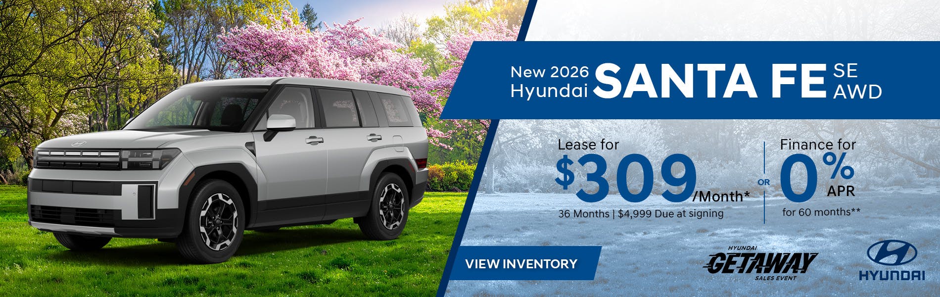 New 2026 Hyundai Santa Fe SE AWD