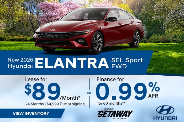 New 2026 Hyundai Elantra SEL Sport FWD