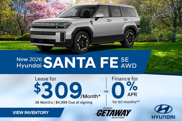 New 2026 Hyundai Santa Fe SE AWD