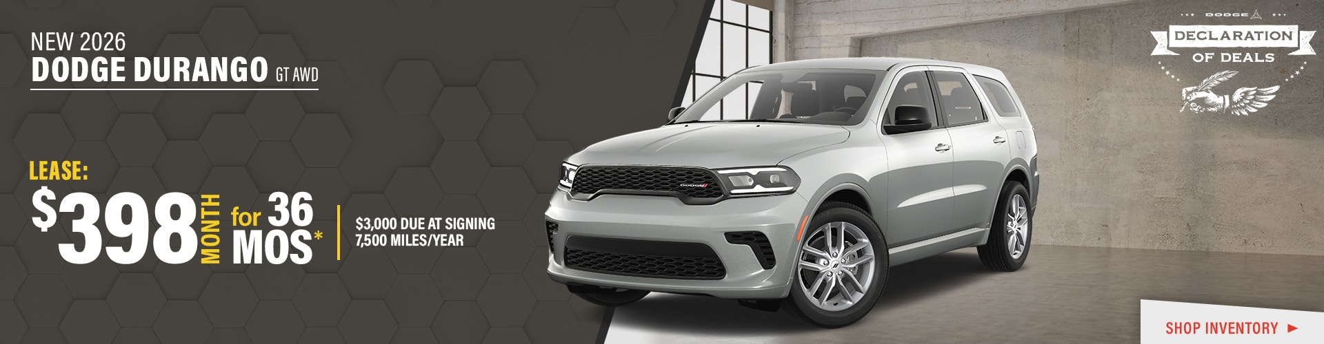 New 2026 Dodge Durango GT AWD