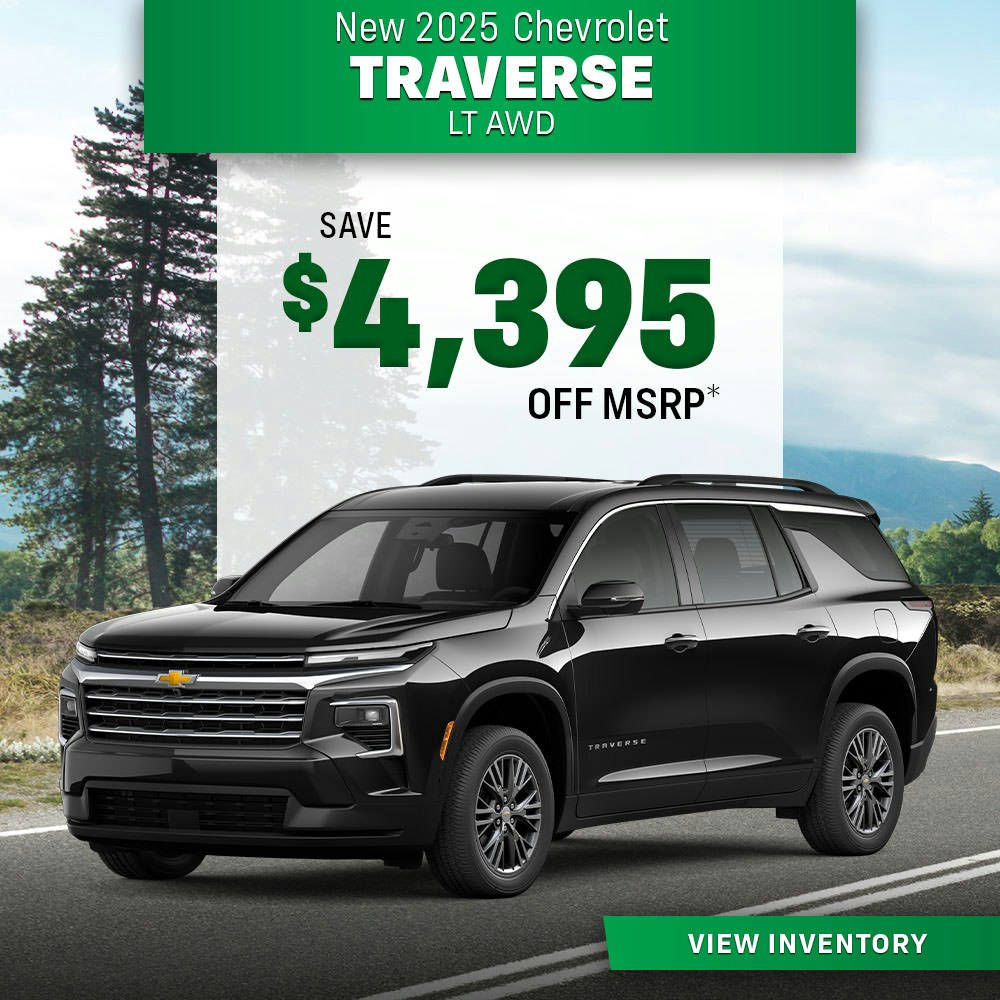 New 2025 Chevrolet Traverse LT AWD