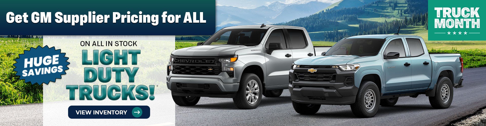Get GM Supplier Pricing for ALL On ALL IN STOCK Light Duty Trucks!*