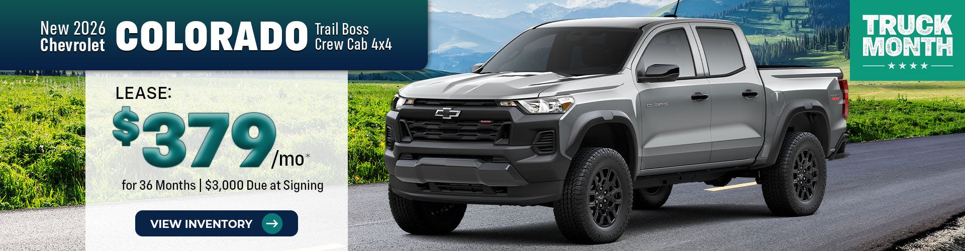 New 2026 Chevrolet Colorado Trail Boss Crew Cab 4X4