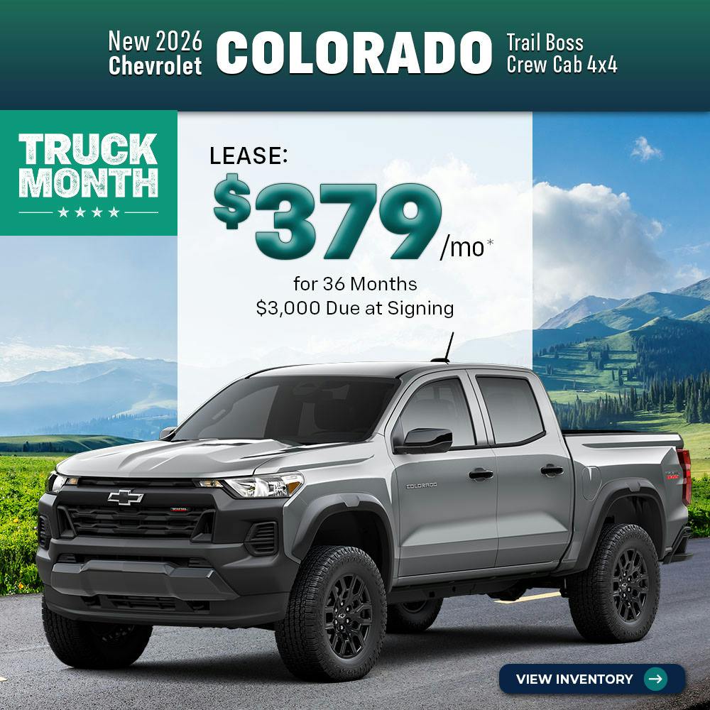 New 2026 Chevrolet Colorado Trail Boss Crew Cab 4X4