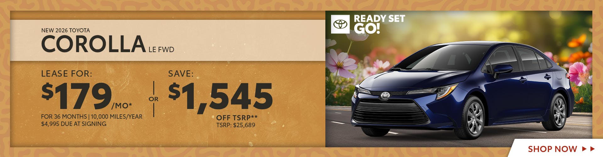 New 2026 Toyota Corolla LE FWD