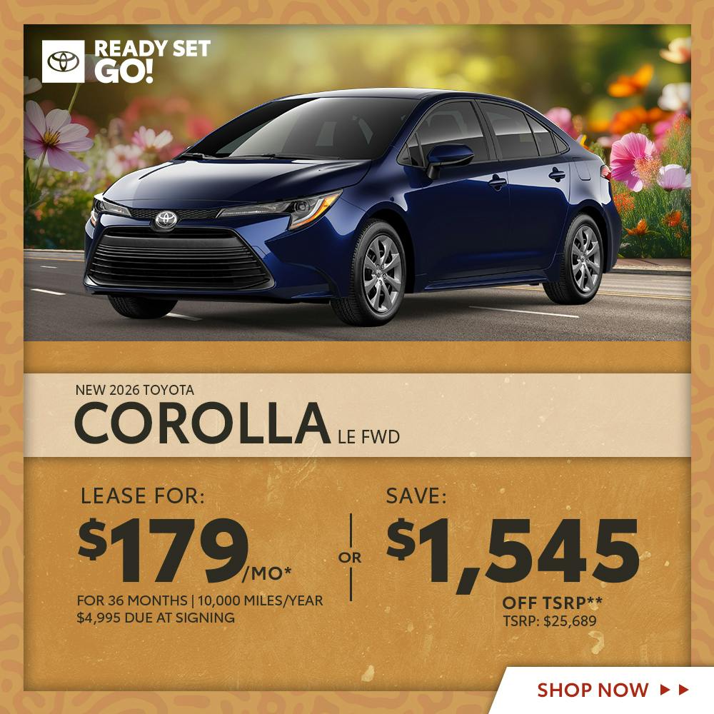 New 2026 Toyota Corolla LE FWD