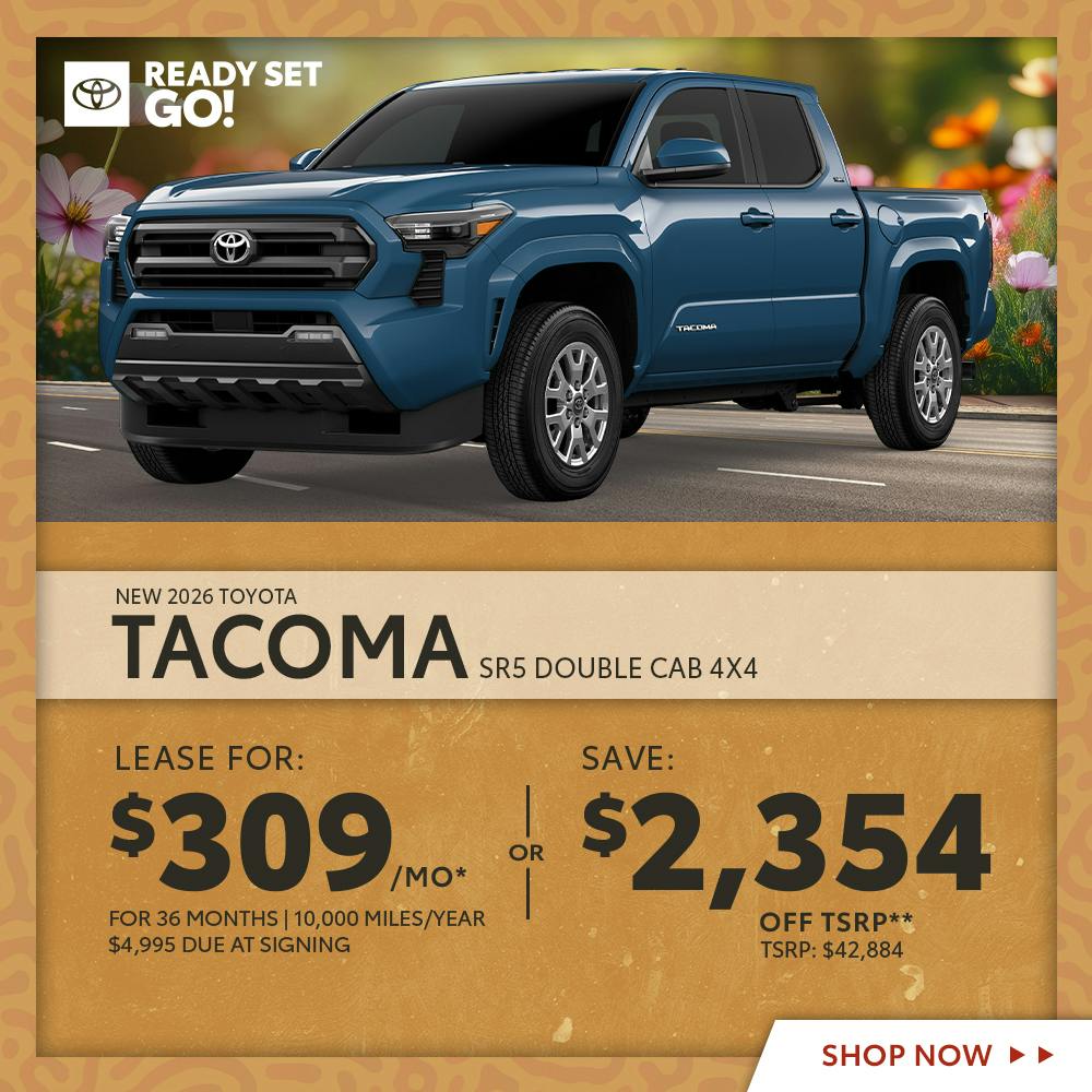 New 2026 Toyota Tacoma SR5 Double Cab 4X4