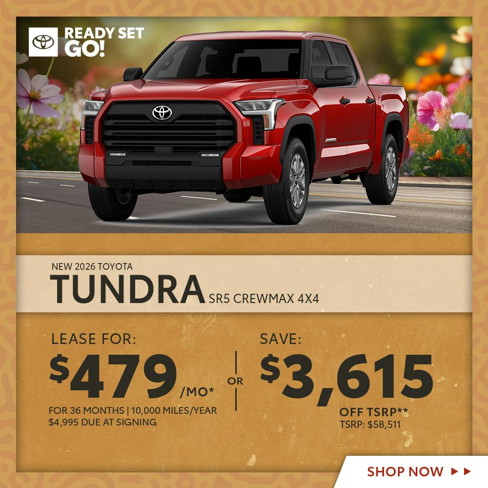 New 2026 Toyota Tundra SR5 CrewMax 4X4