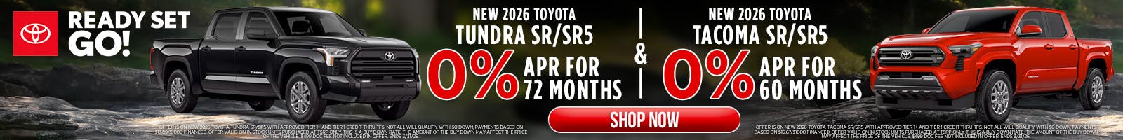 NEW 2026 TOYOTA TUNDRA SR/SR5 & NEW 2026 TOYOTA TACOMA SR/SR5 | Jim Norton Toyota