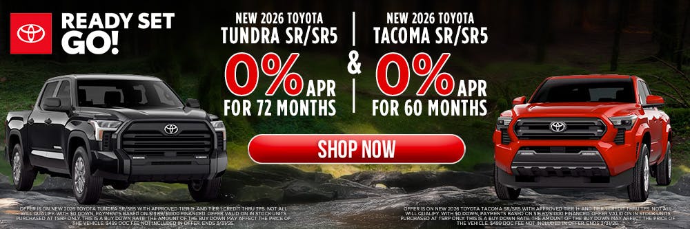 NEW 2026 TOYOTA TUNDRA SR/SR5 & NEW 2026 TOYOTA TACOMA SR/SR5 | Jim Norton Toyota
