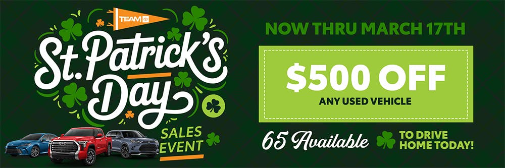 St. Patricks Day Offers | Team Toyota of Princeton