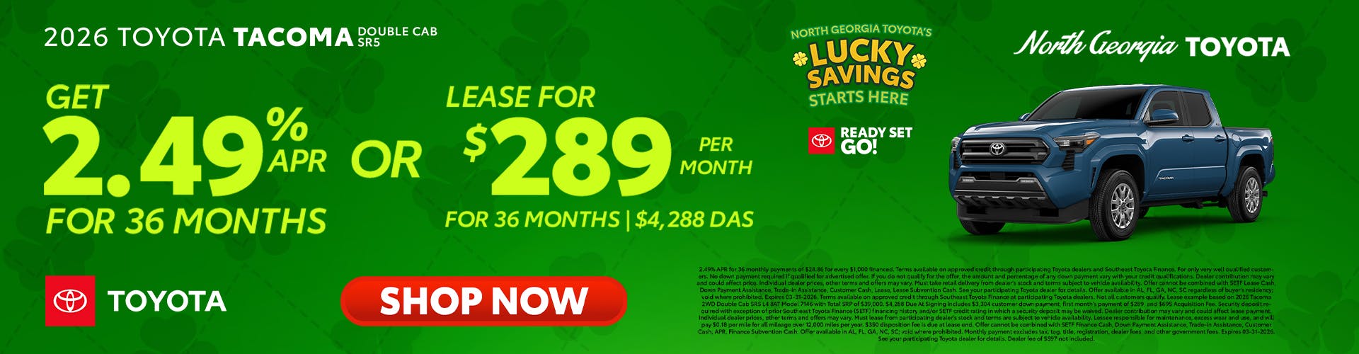 Toyota Tacoma Special Offer