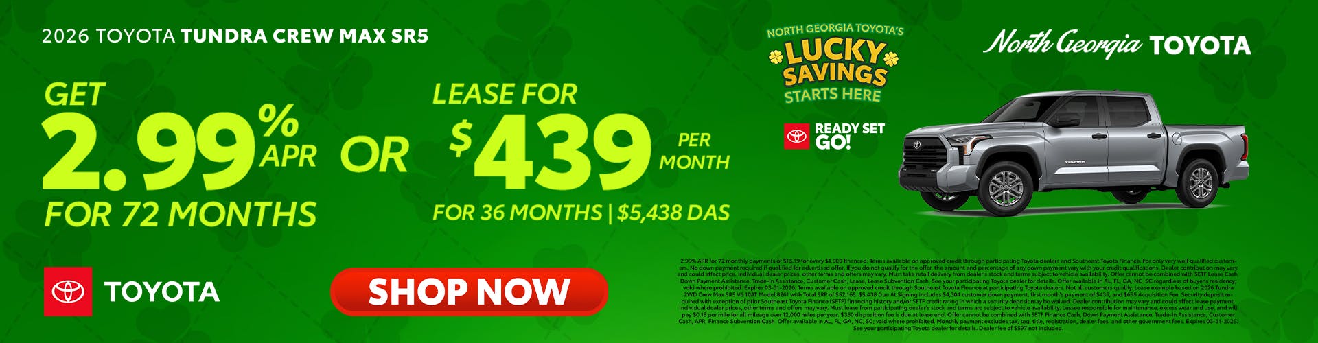 Toyota Tundra Special Offer