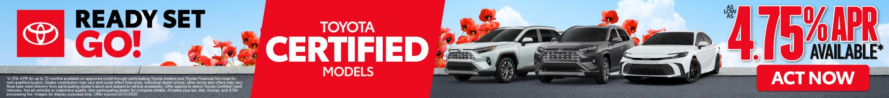 SAM – TOYOTA CERTIFIED MODELS | Warrenton Toyota