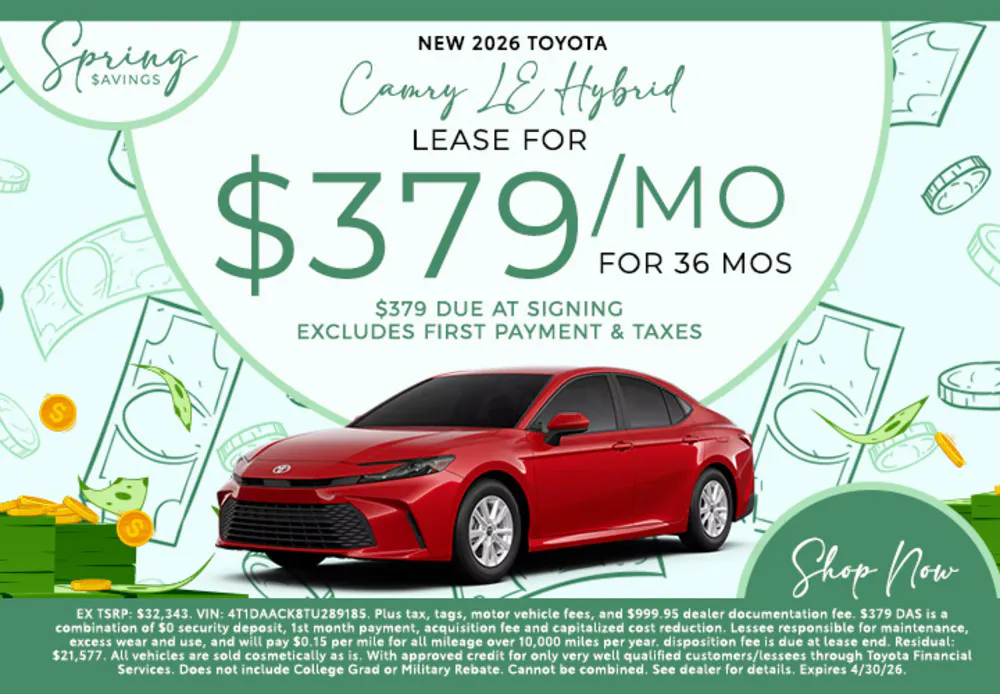 NEW 2026 Toyota Camry LE Hybrid