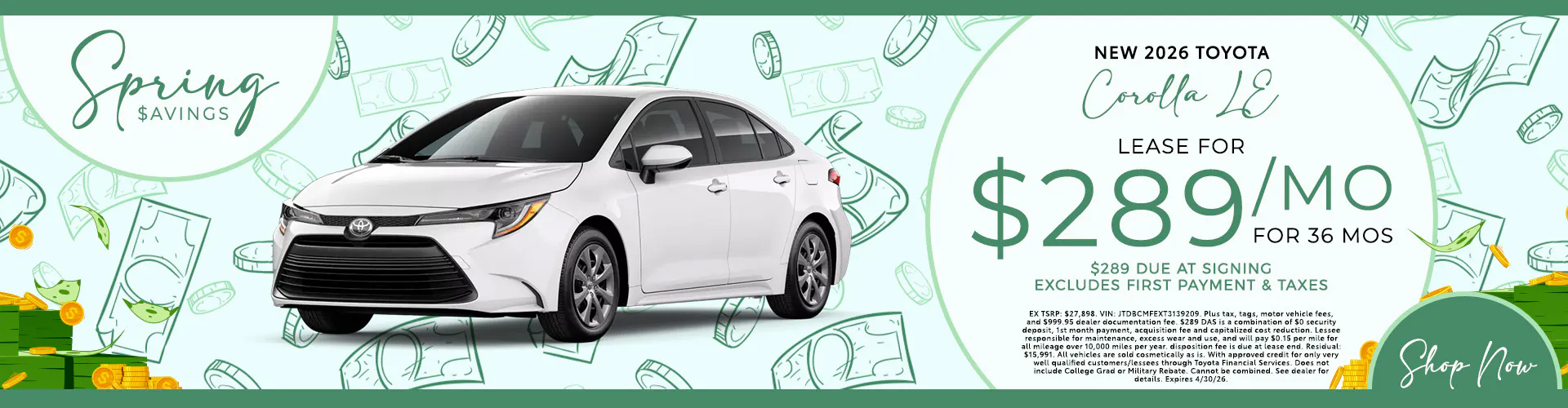 NEW 2026 TOYOTA Corolla LE