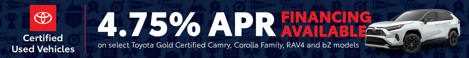 Certified Vehicle APR | Team Toyota of Princeton
