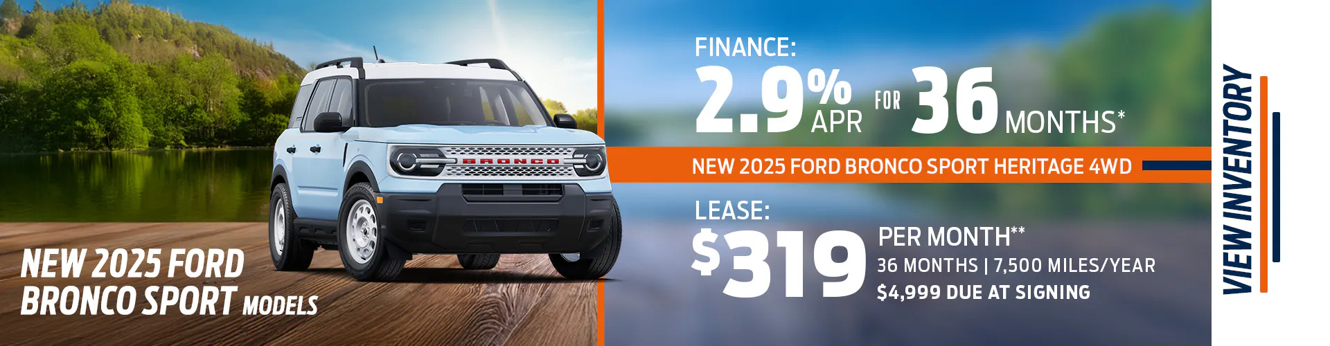 New 2025 Ford Bronco Sport Models OR New 2025 Ford Bronco Sport Heritage 4WD
