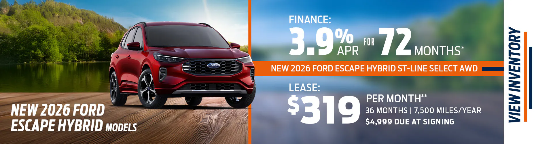 New 2026 Ford Escape Hybrid Models OR New 2026 Ford Escape Hybrid ST-Line Select AWD