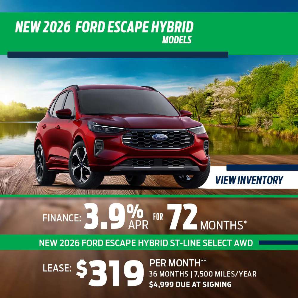 New 2026 Ford Escape Hybrid Models OR New 2026 Ford Escape Hybrid ST-Line Select AWD