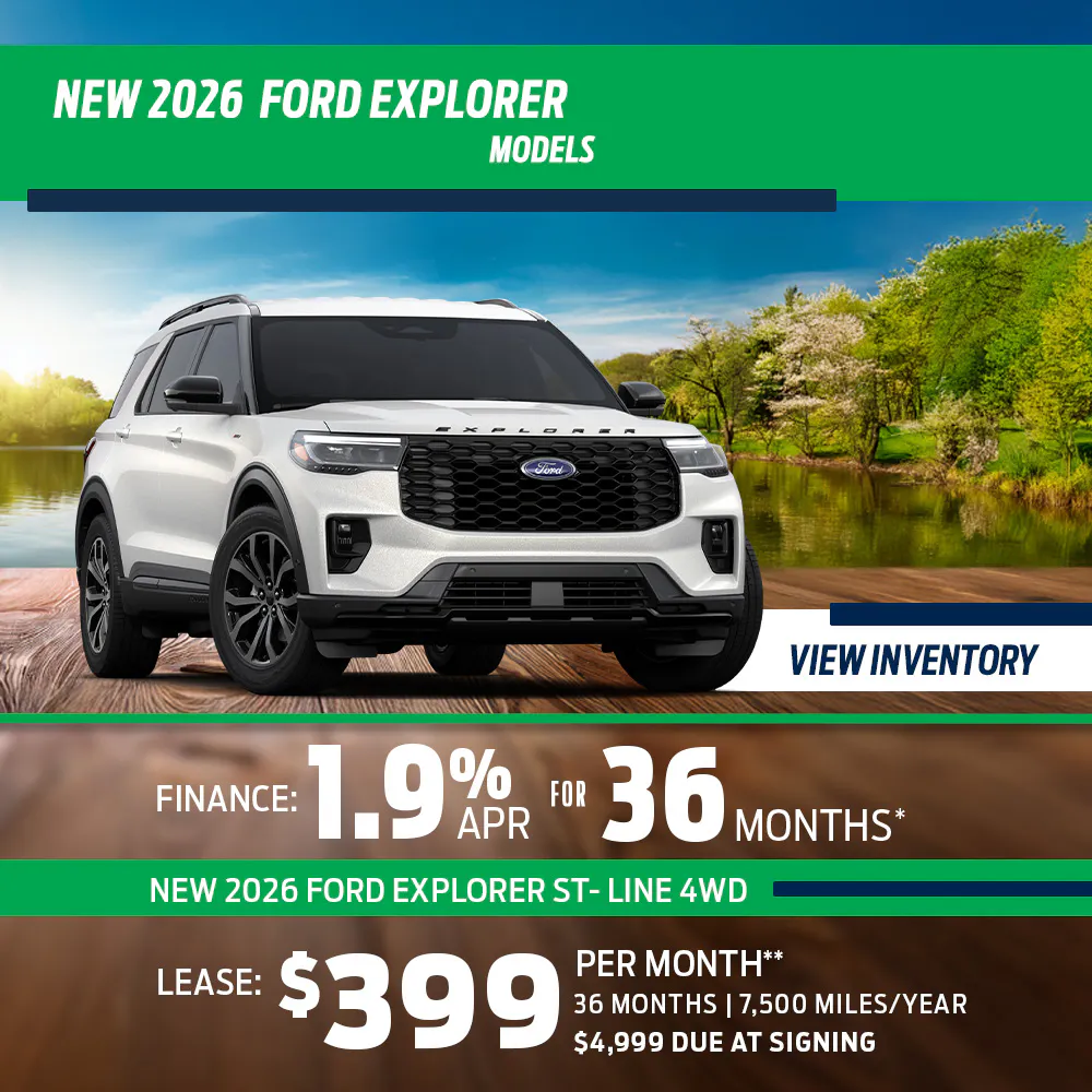 New 2026 Ford Explorer Models OR New 2026 Ford Explorer ST- Line 4WD