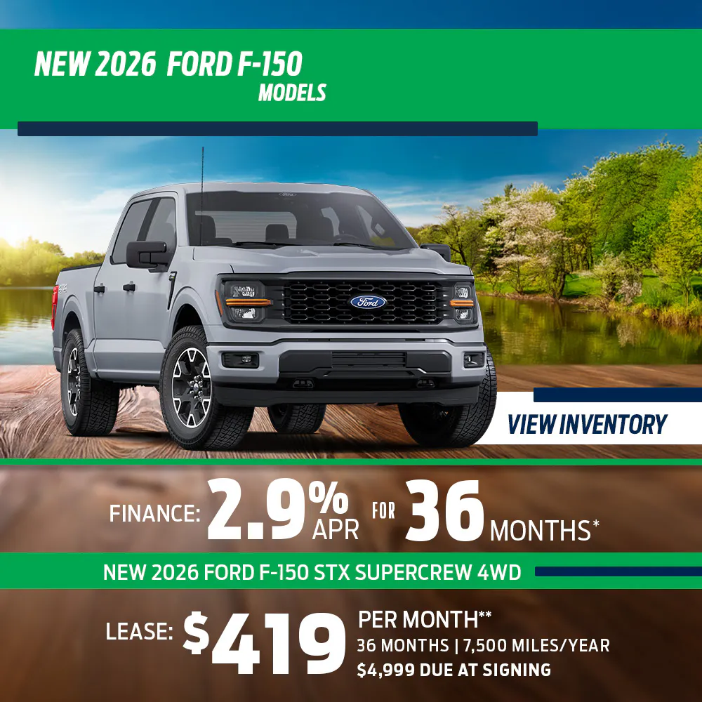 New 2026 Ford F-150 Models OR New 2026 Ford F-150 STX SuperCrew 4WD