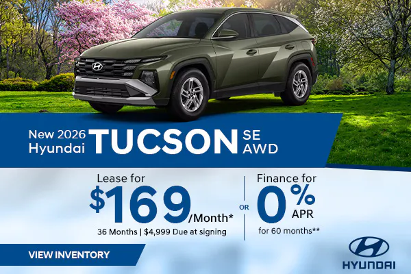 New 2026 Tucson SE Lease for $169